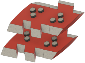 DF SC850 Pro rezalna konica 650 mm, komplet 2-stranskih zobatih rezil